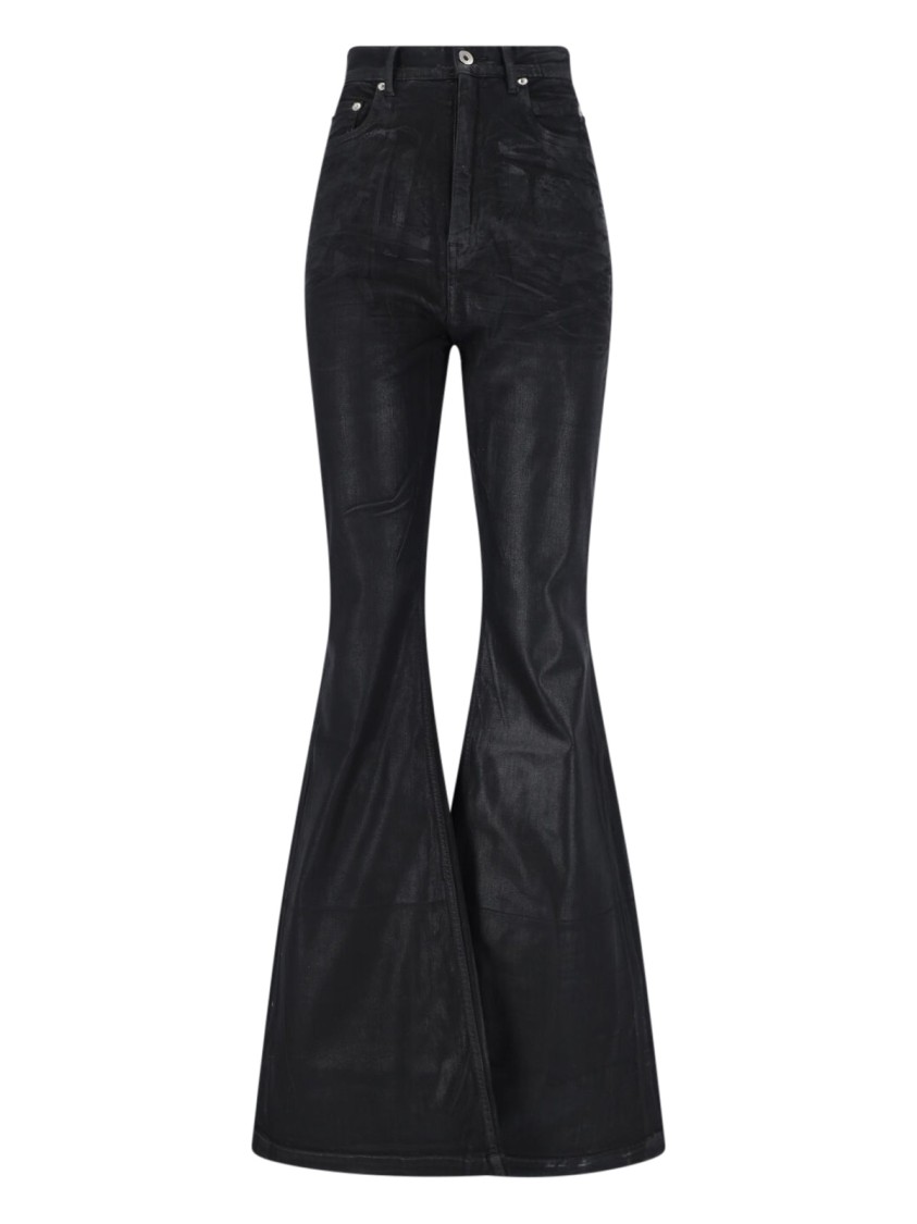 Rick Owens Drkshdw Drkshdw By Rick Owens "bolan" Bootcut Jeans – Black In Black