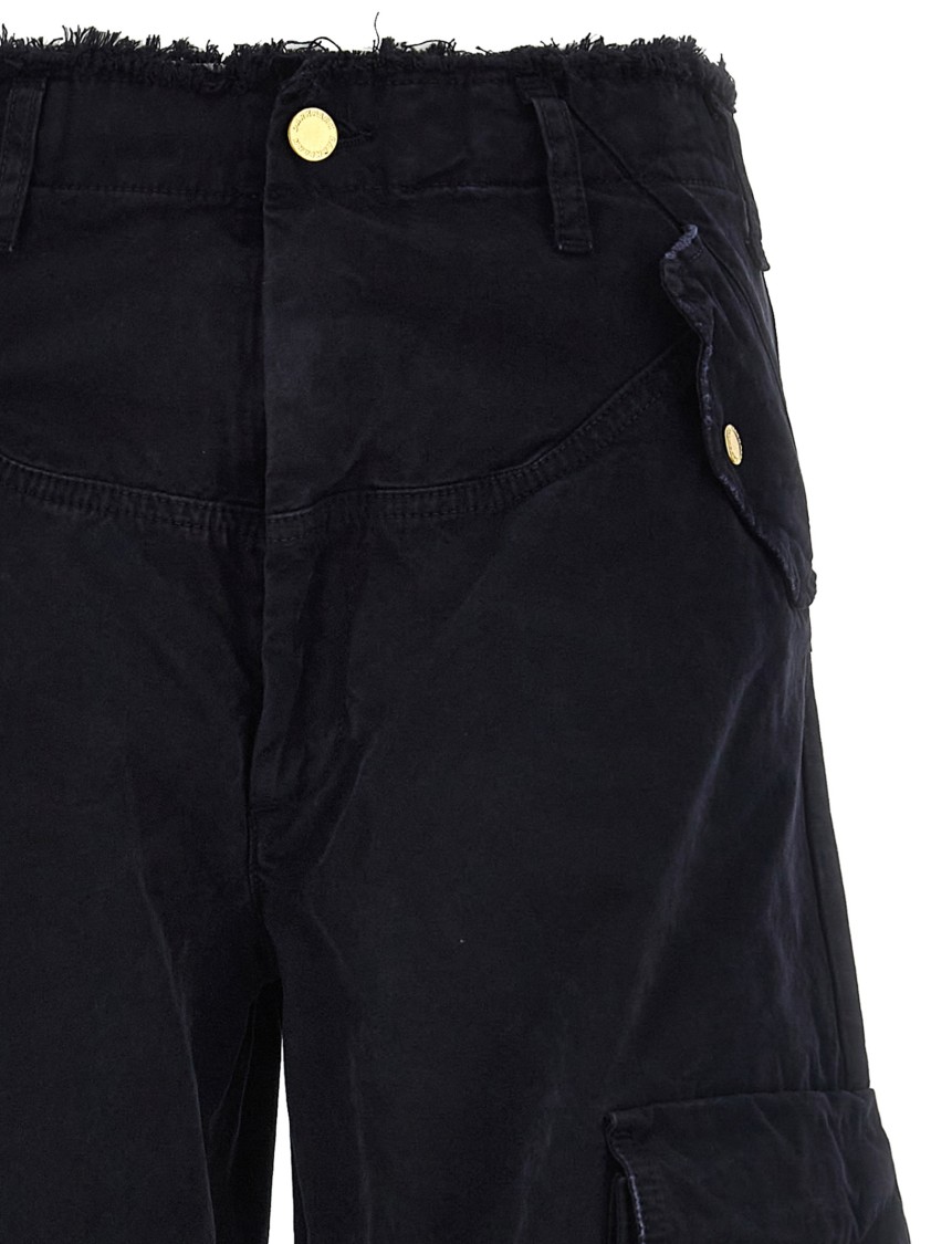 Darkpark Navy Rosalind Cargo Pants In Black