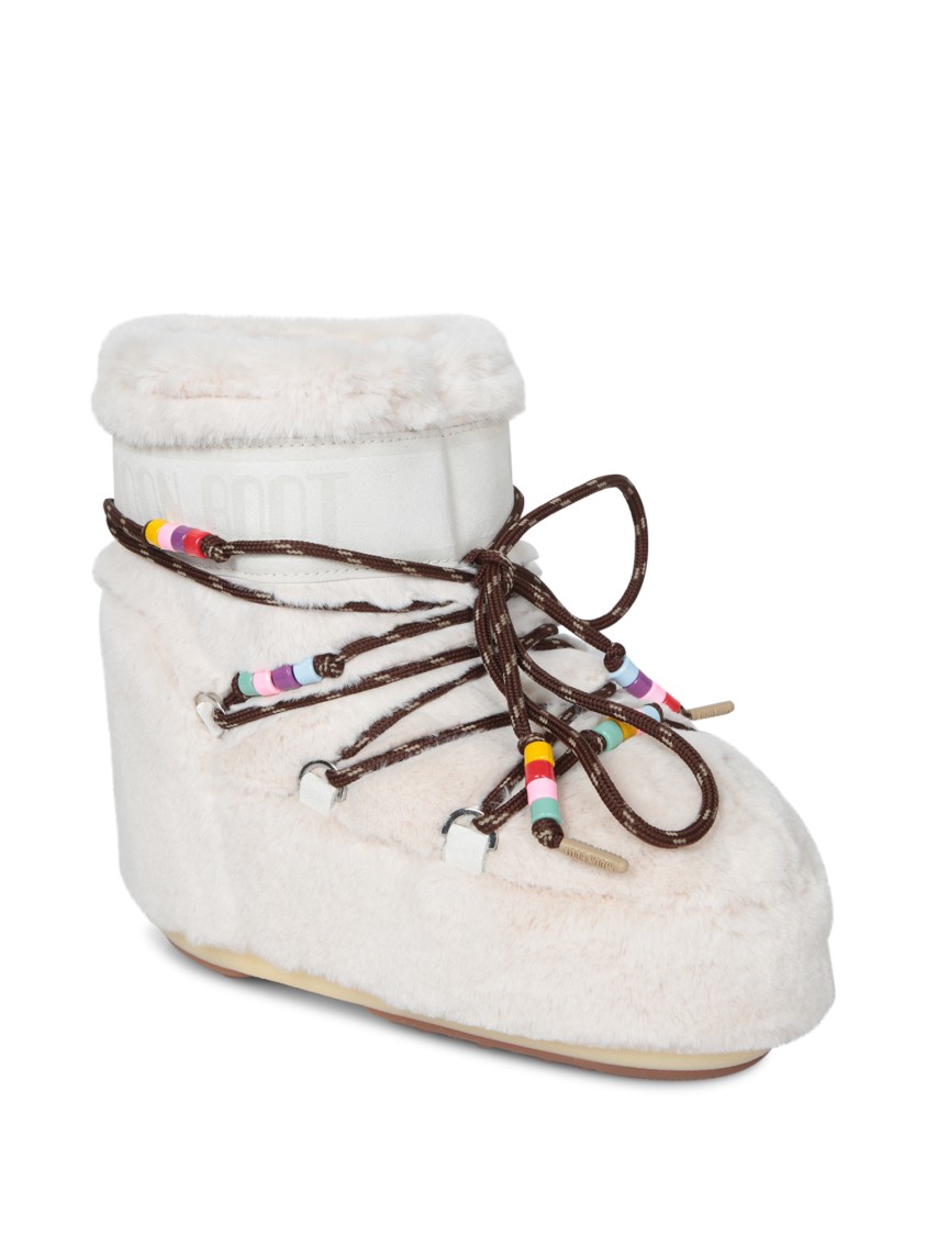 Moon Boot Ankle Boots With Decorative Laces
