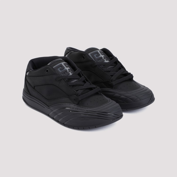 ジバンシィ ニューラインミッドトップスニーカー ブラック Givenchy Black Calf Leather New Line Men Shoes Mid-Top | THE