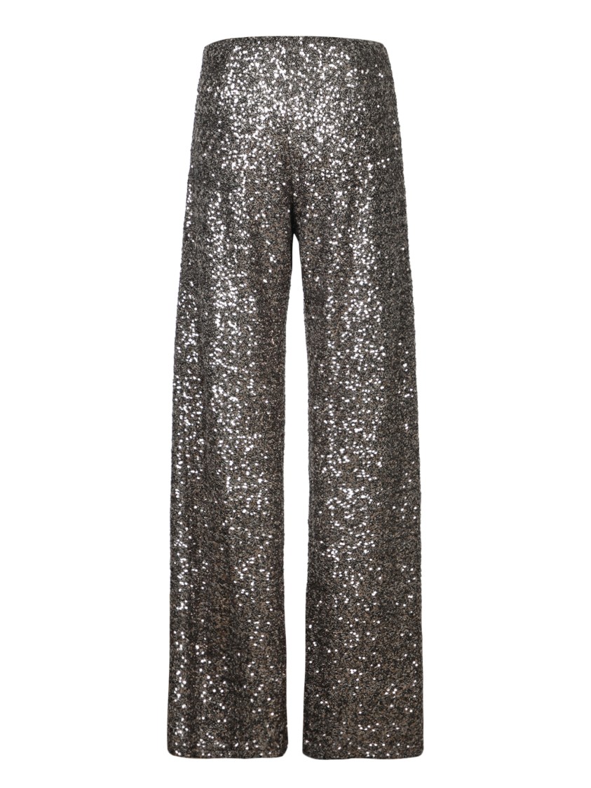 BLANCA VITA BLANCA VITA BEIGE HIGH-WAISTED WIDE-LEG TROUSERS