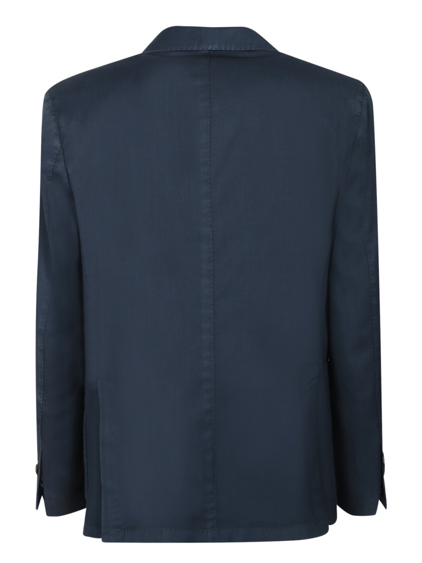 Dell'oglio Refined Hopsack Jacket With Notched Lapels