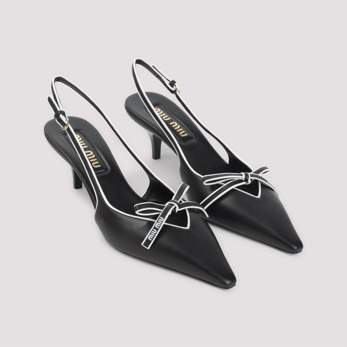 Miu Miu Black Leather Pumps