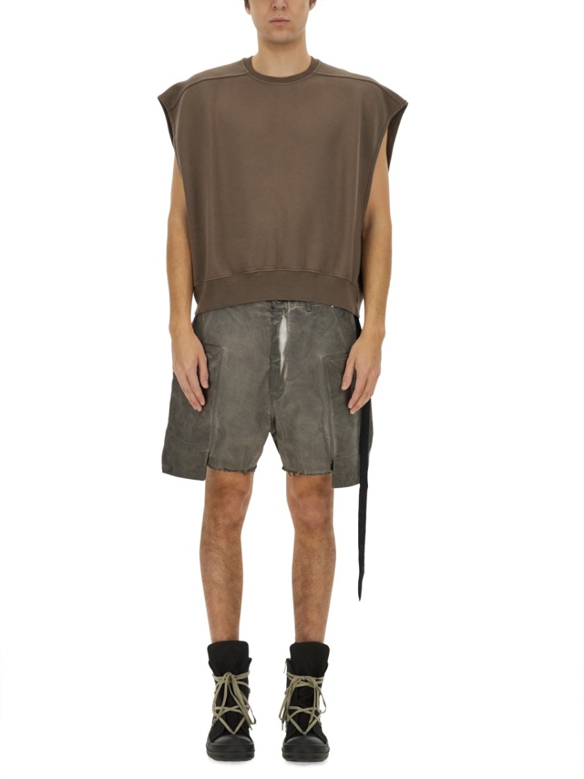 Rick Owens Drkshdw Drkshdw By Rick Owens Cotton Sweatshirt In Brown