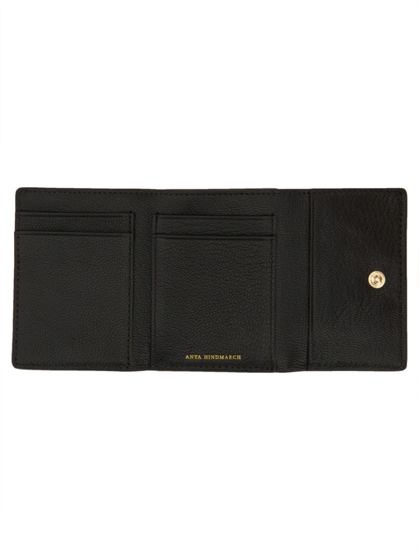 Shop Anya Hindmarch Trifold Mini "eyes" Wallet