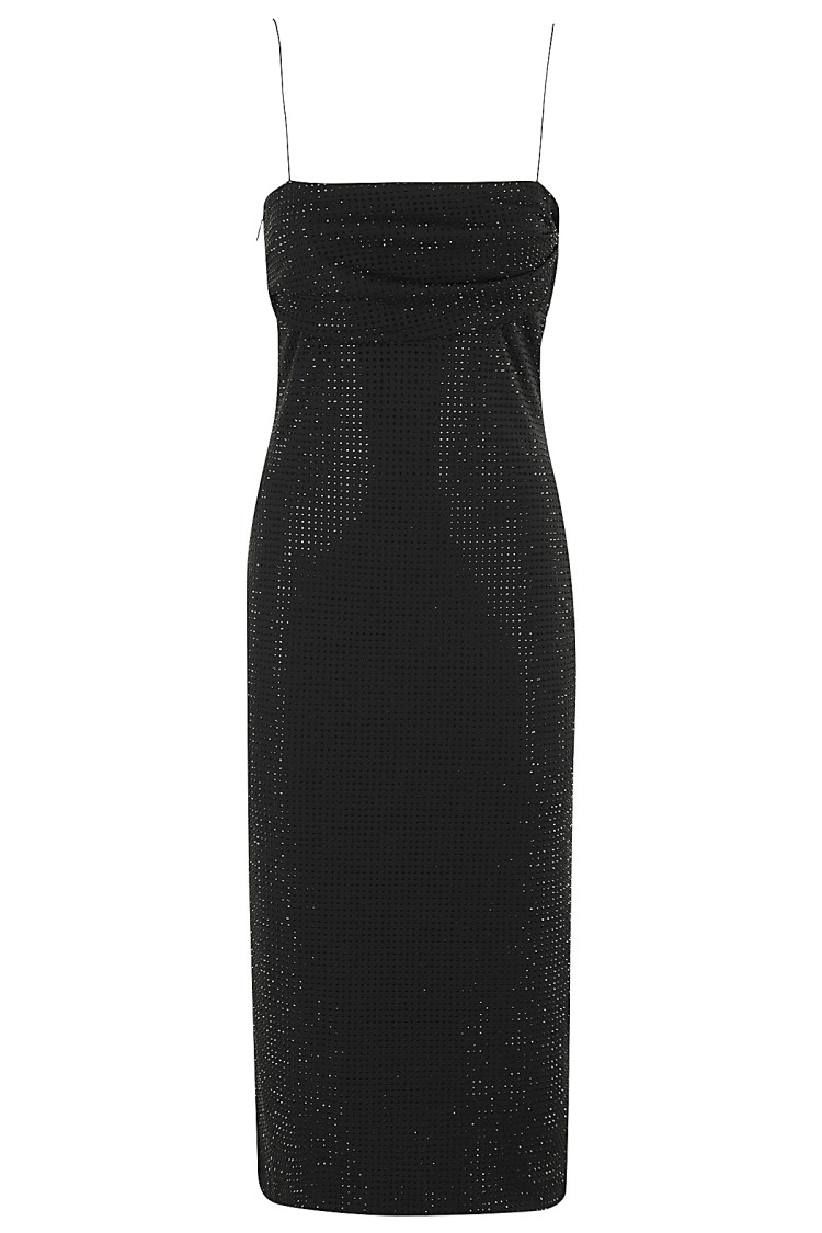 Philosophy Di Lorenzo Serafini Thin Shoulder Strap Dress In Black