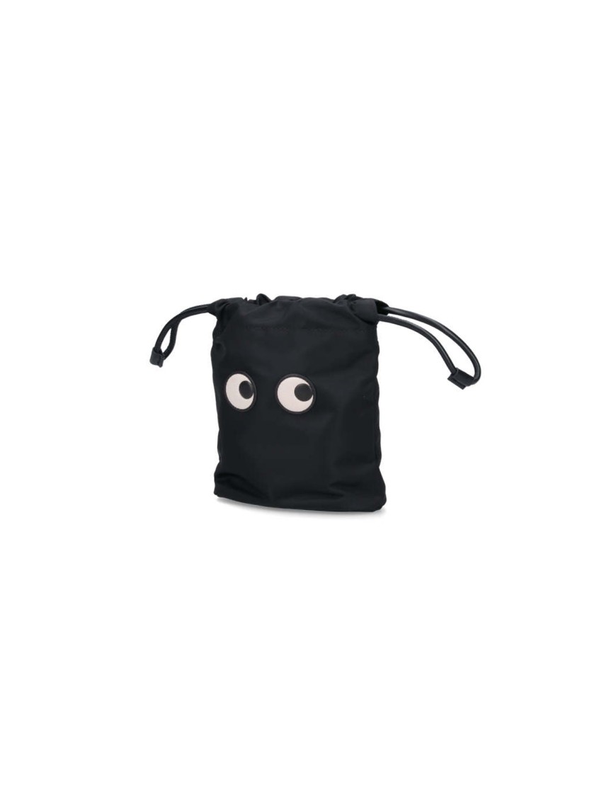 Shop Anya Hindmarch Eyes Bucket Pouch – Black