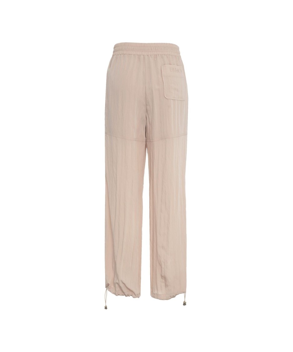 Liu •jo Liu Jo Viscose Blend Joggers With Elastic Drawstring