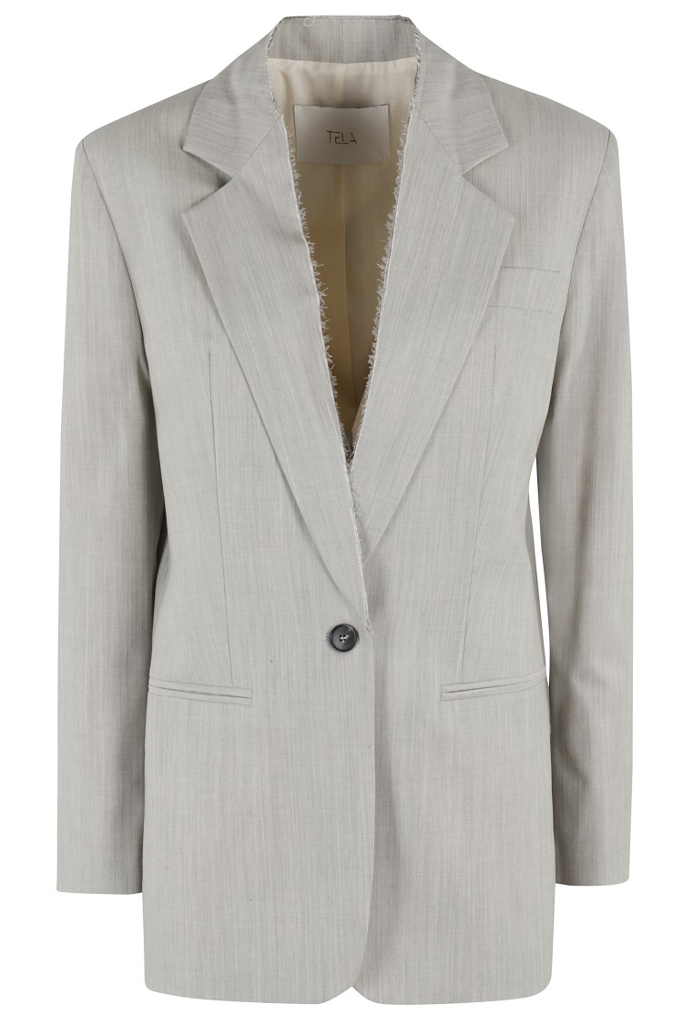 TELA TELA SINGLE-BREASTED BLAZER WITH TAILORED SILHOUETTE