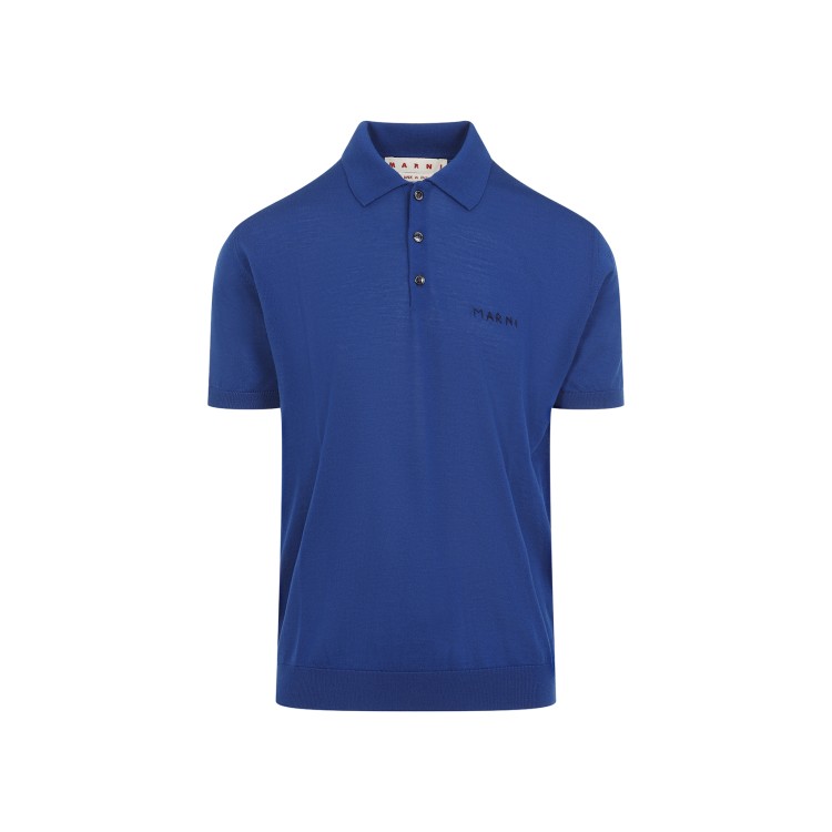 マルニ Marni Virgin Wool Polo Marni Blue Virginwool Polo Shirt in Blue | THE LIST
