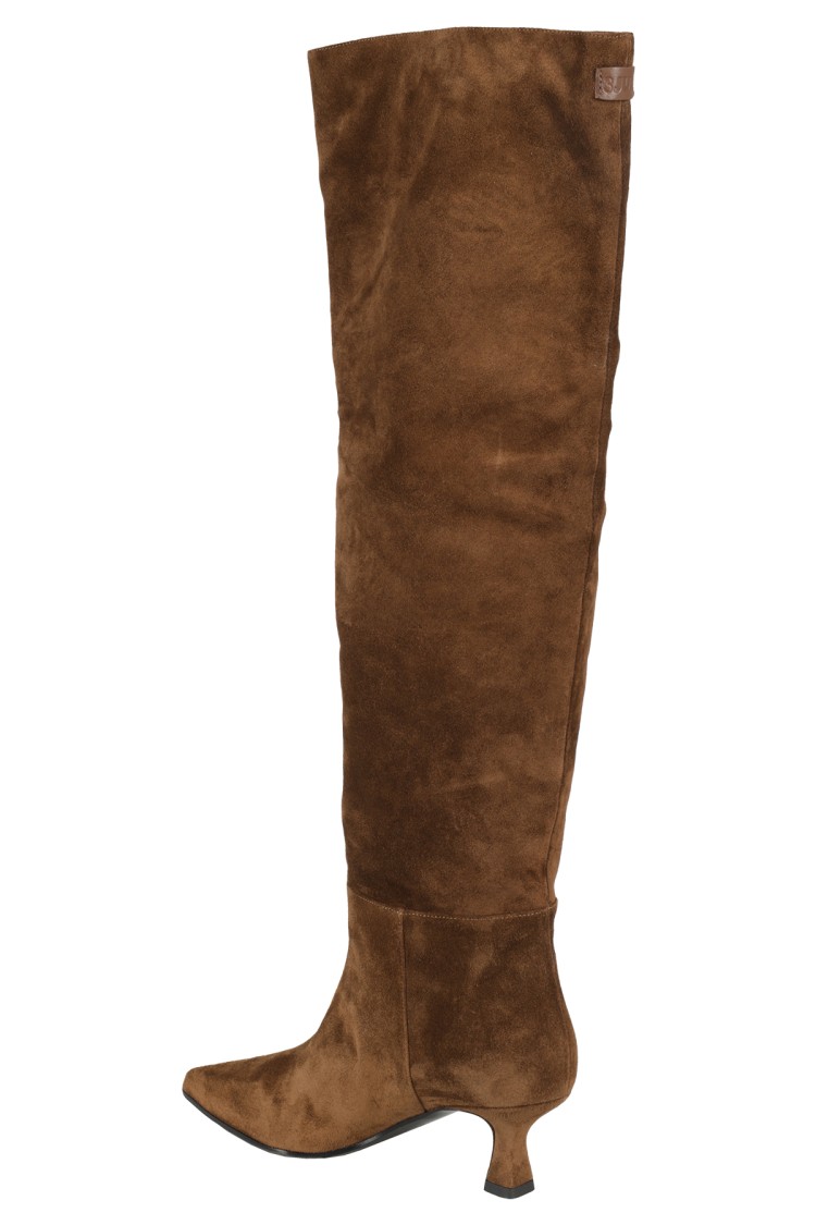 3juin Brown Bea Suede Boot In Brown