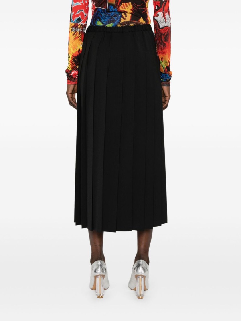 JUNYA WATANABE JUNYA WATANABE PLEATED MIDI SKIRT WITH FLARED DESIGN
