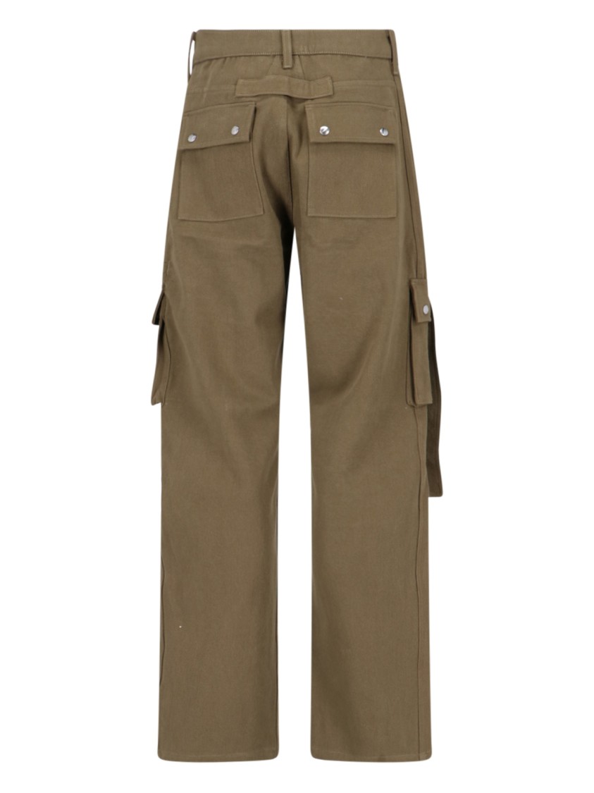 Rhude Cargo Pocket Straight Leg Trousers Button Belt
