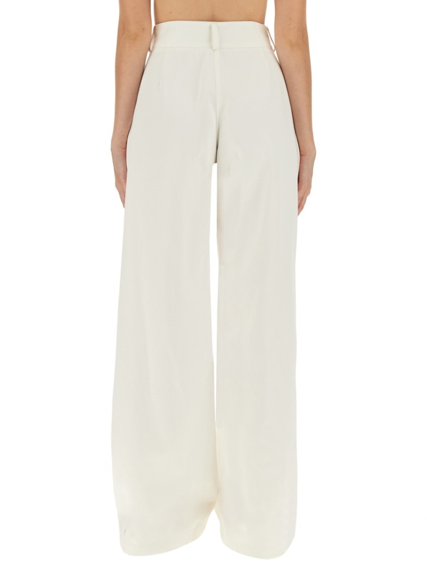 Jil Sander High-waisted Wide Leg Pants With Clean Lines In White