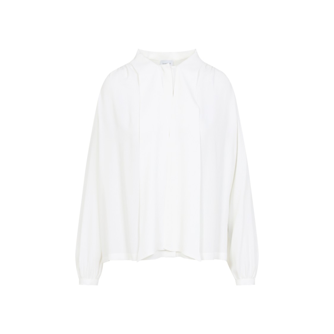 Giambattista Valli Long-sleeved Blouse In Silk Blend In White