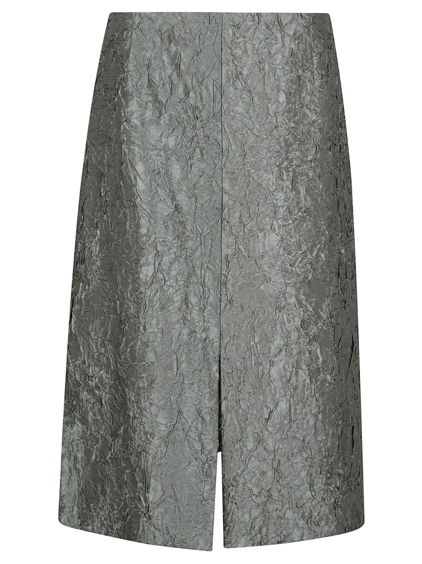 Shop Dries Van Noten Shera Bis Cr 1428 W.w.skirt In Grey