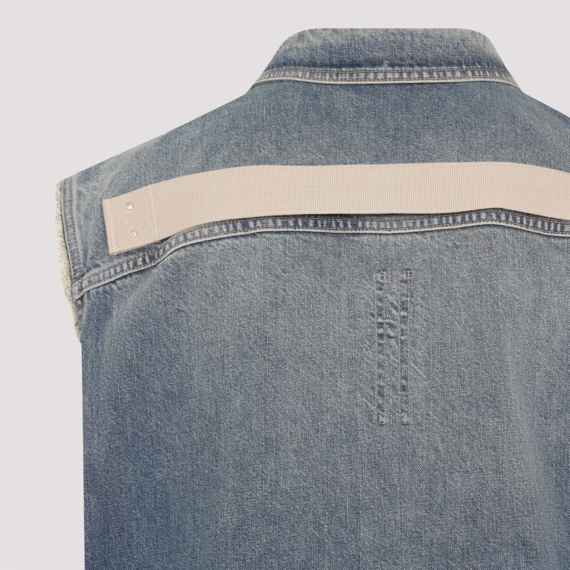 Shop Rick Owens Drkshdw Drkshdw By Rick Owens Sleeveless Tommy Jumbo Vest In Blue