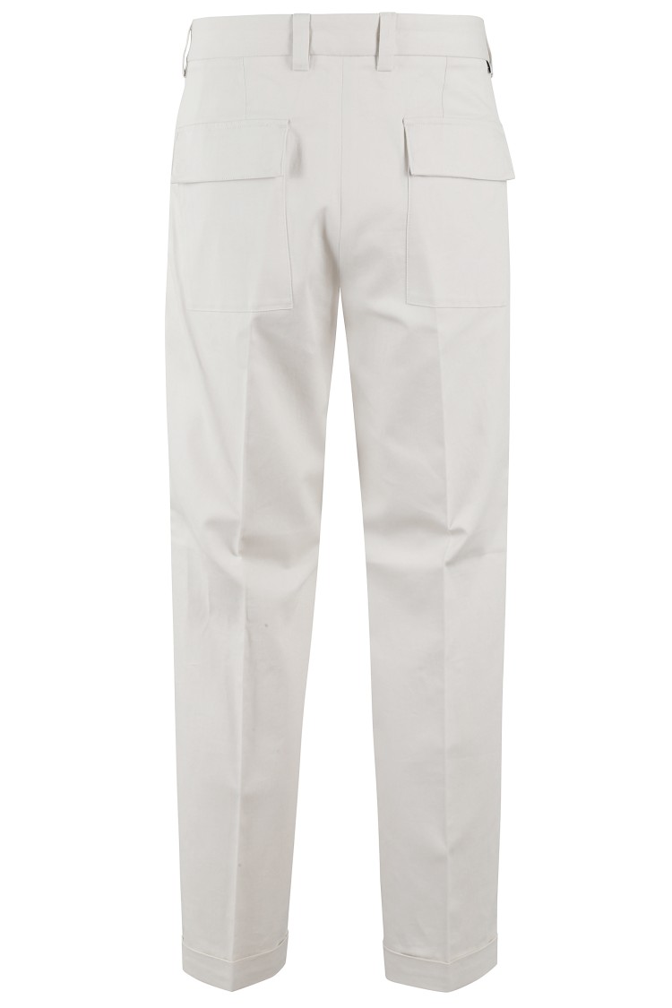 PAOLO PECORA PAOLO PECORA TAILORED ANKLE-CUFF TROUSERS WITH CLEAN SILHOUETTE