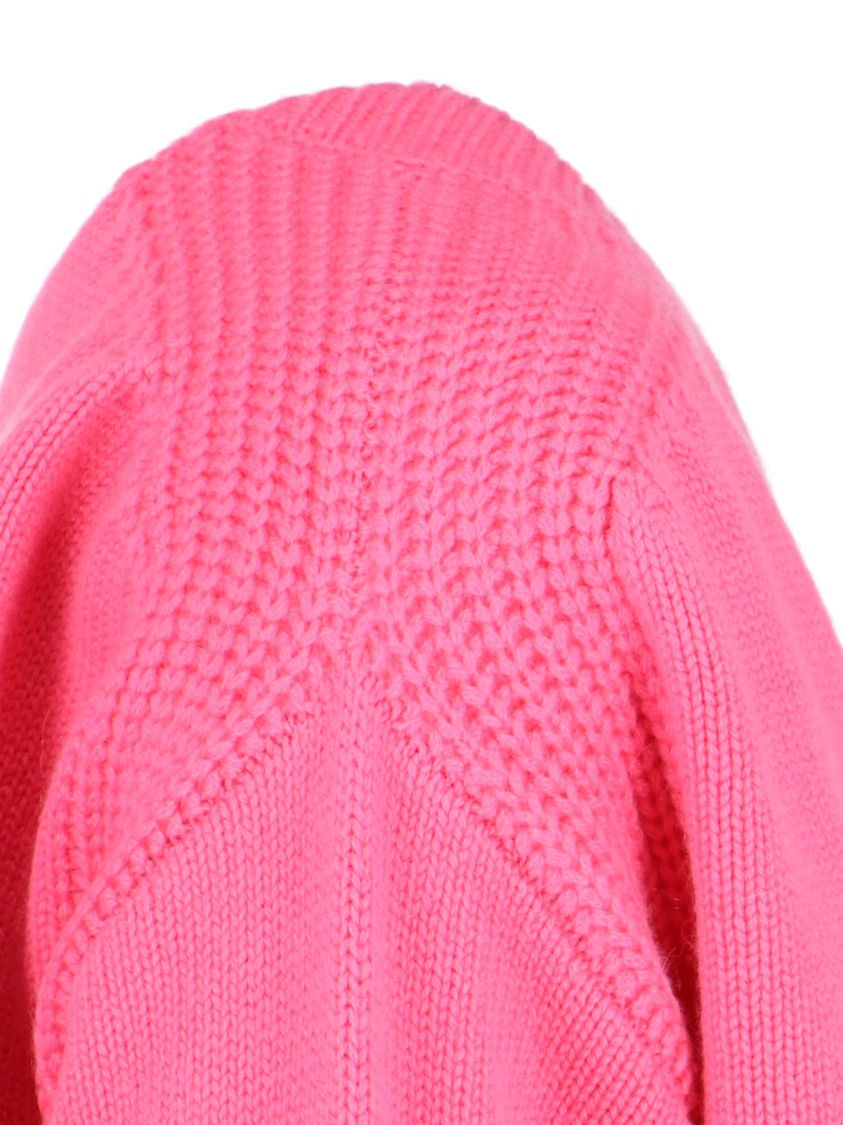 Sa Su Phi Round-neck Cashmere Sweater In Pink