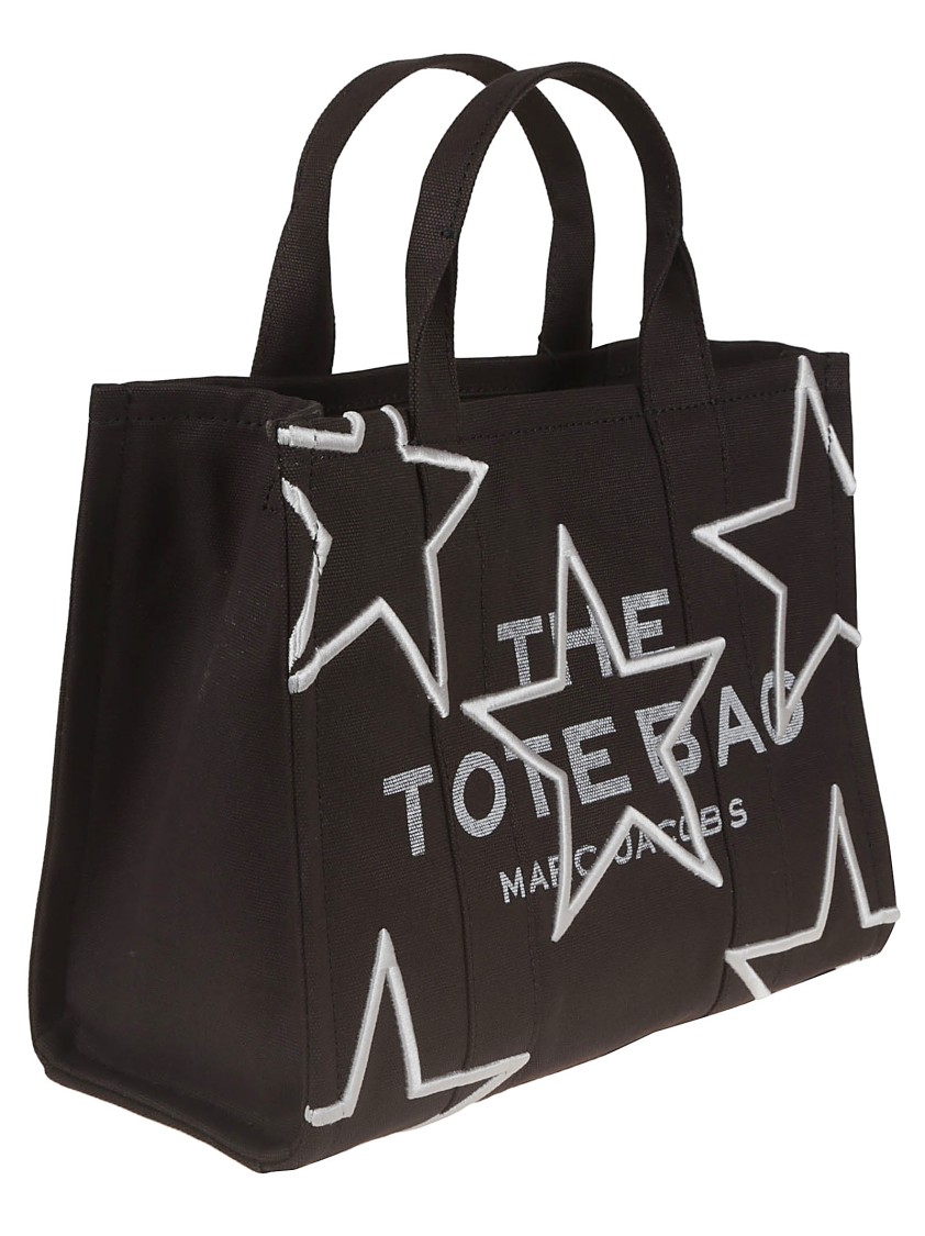 Shop Marc Jacobs Black Cotton Shopper Bag