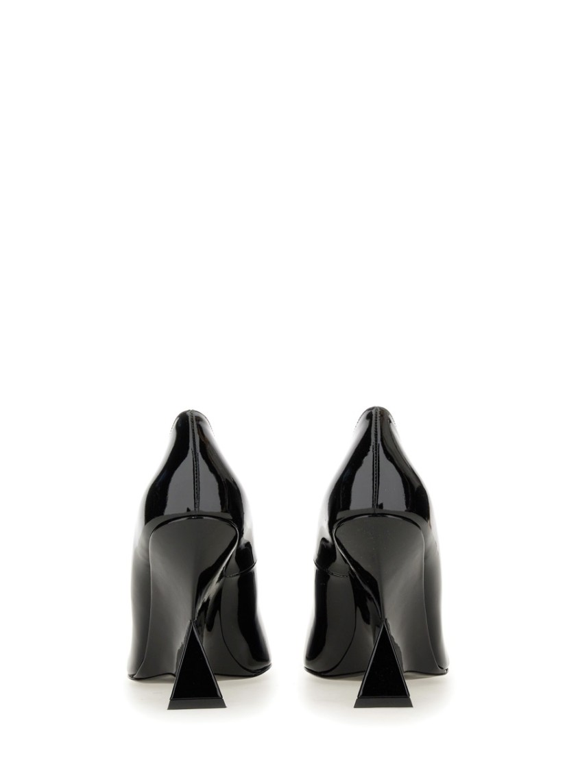 Attico Cheope 105mm Pointed-toe Pumps In Black