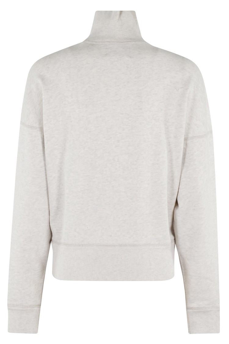 Isabel Marant Étoile Turtleneck Long Sleeve Sweatshirt In White