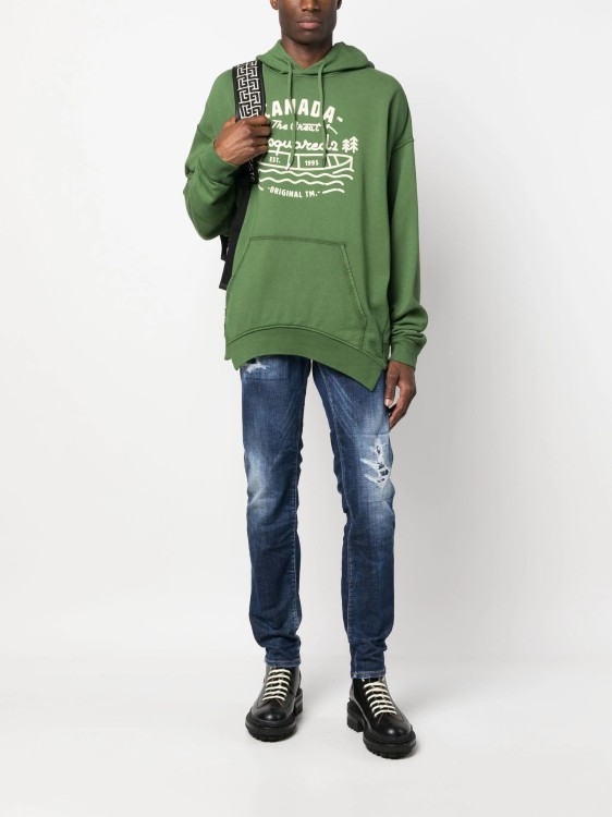 パーカー・フーディ Dsquared2 Graphic-Print Verde Cotton Hoodie Dsquared2 Graphic-Print Verde Cotton Hoodie | THE LIST