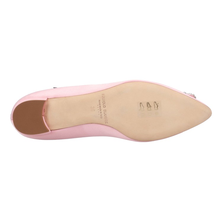 フラットシューズ Manolo Blahnik Hangisi Ballerinas Pink Manolo Blahnik Hangisi Ballerinas Pink Flat | THE LIST