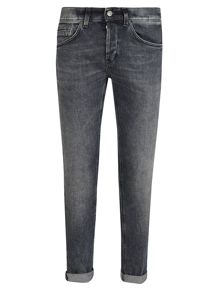 Dondup Pantalone Dian Nero Lavato In Blue