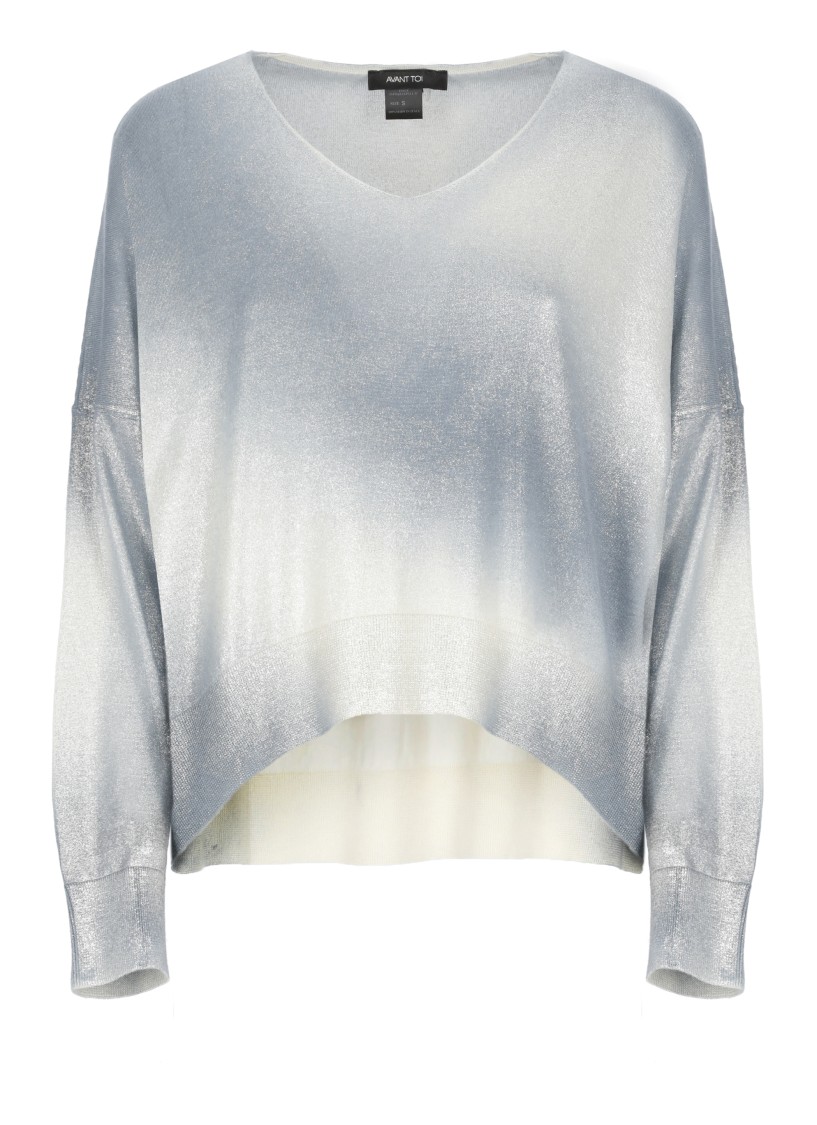 Avant Toi Cashmere And Silk Sweater In White
