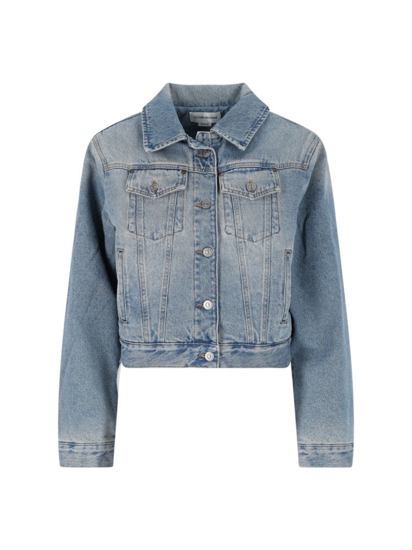 VICTORIA BECKHAM VICTORIA BECKHAM DENIM' JACKET – LIGHT BLUE