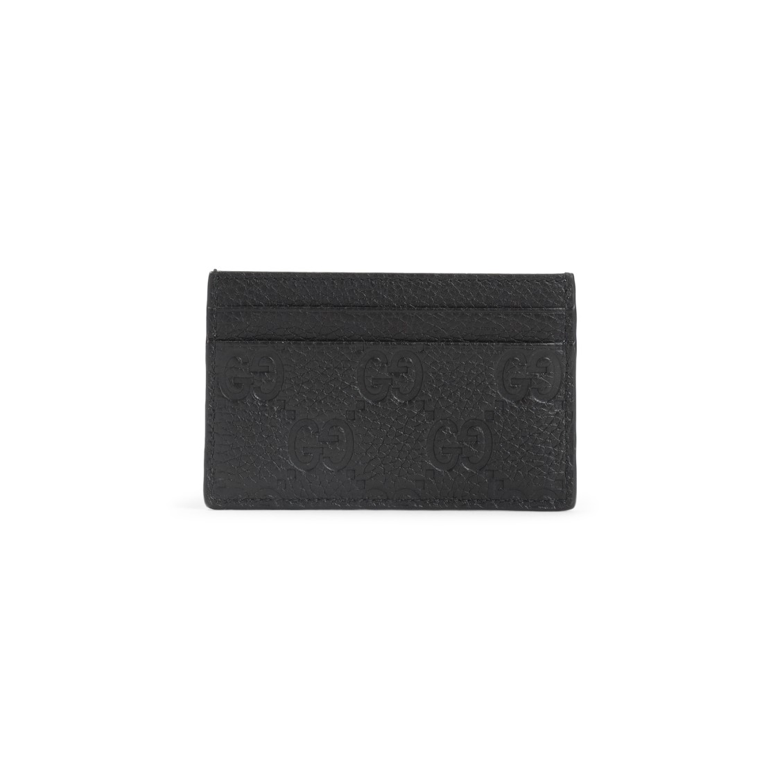 Gucci Imprint Credit Card Case In Black