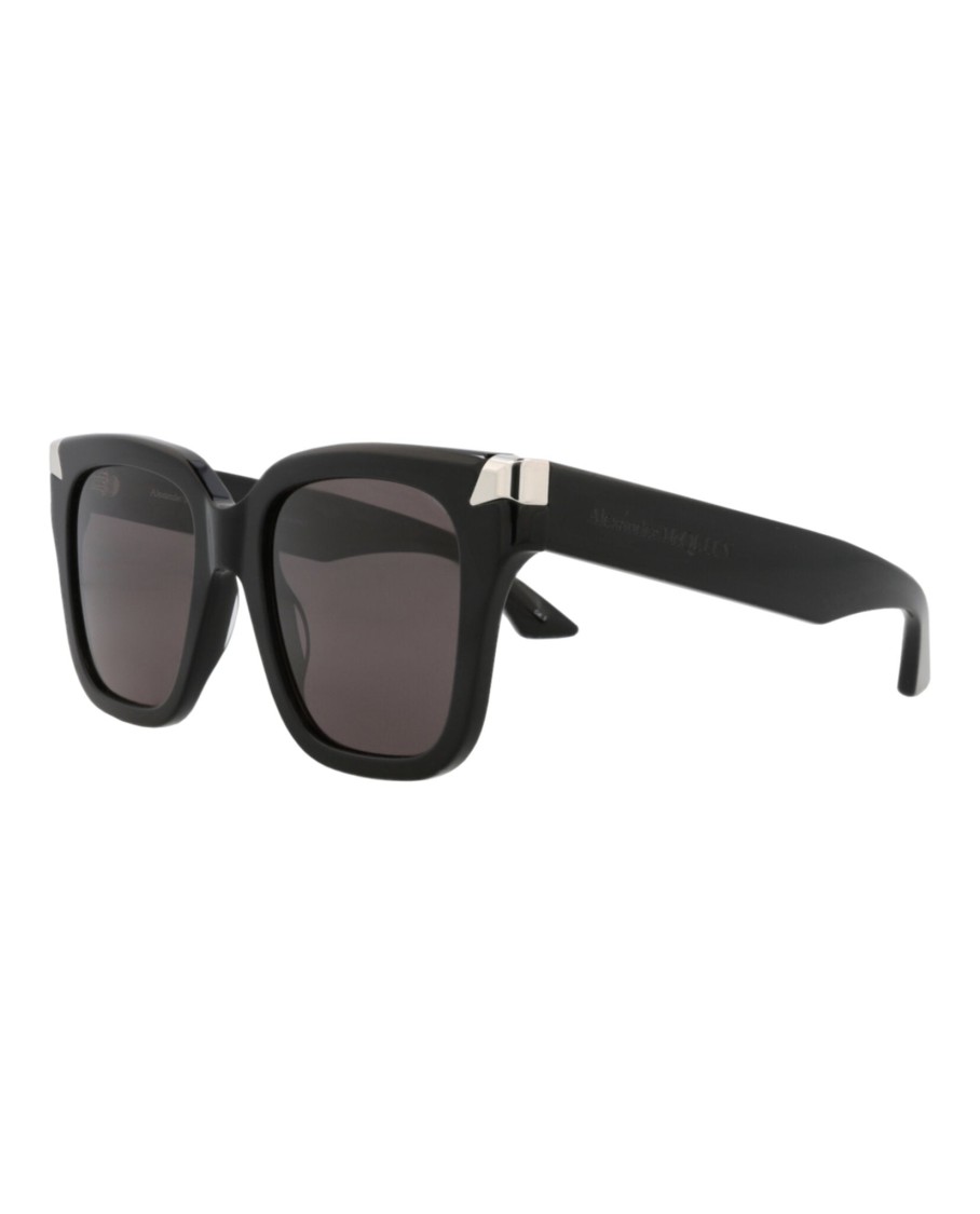 Alexander Mcqueen Square-frame Recycled Acetate Sunglasses In Gray