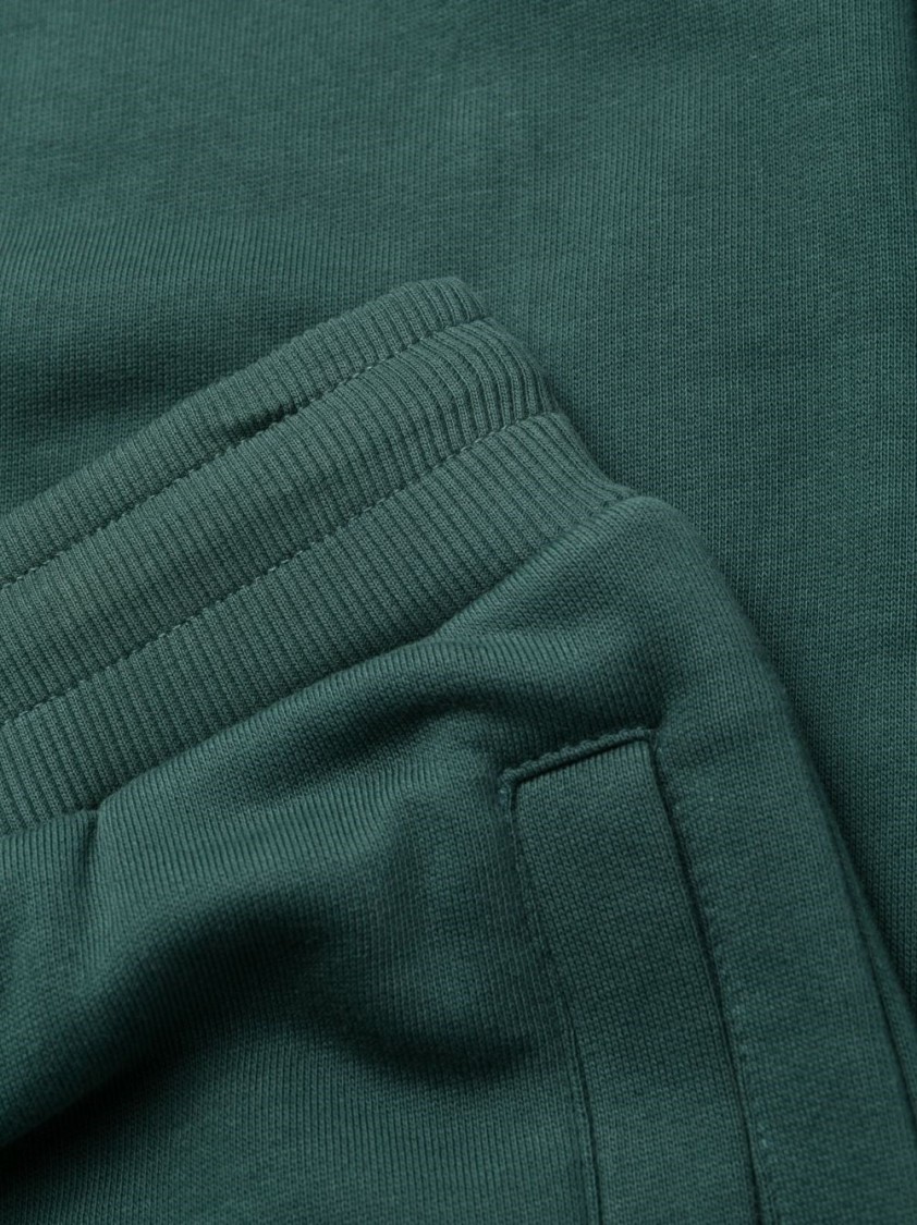 Balmain Logo-patch Cotton Track Pants In Green