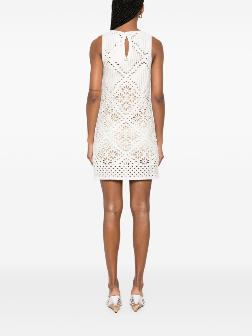 Shop Twinset Twin-set Floral Lace Mini Dress