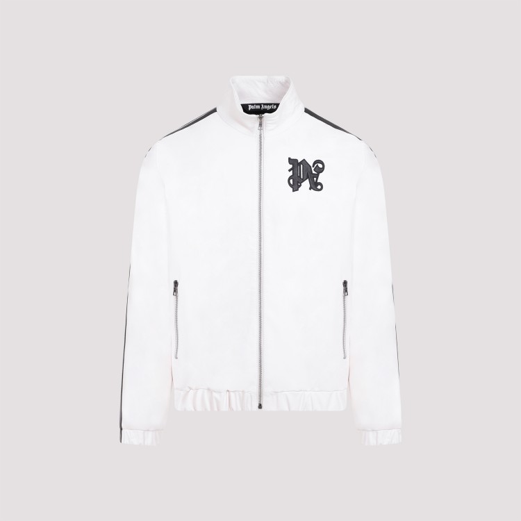 Palm Angels Monogram Off White Leather Jacket | THE LIST