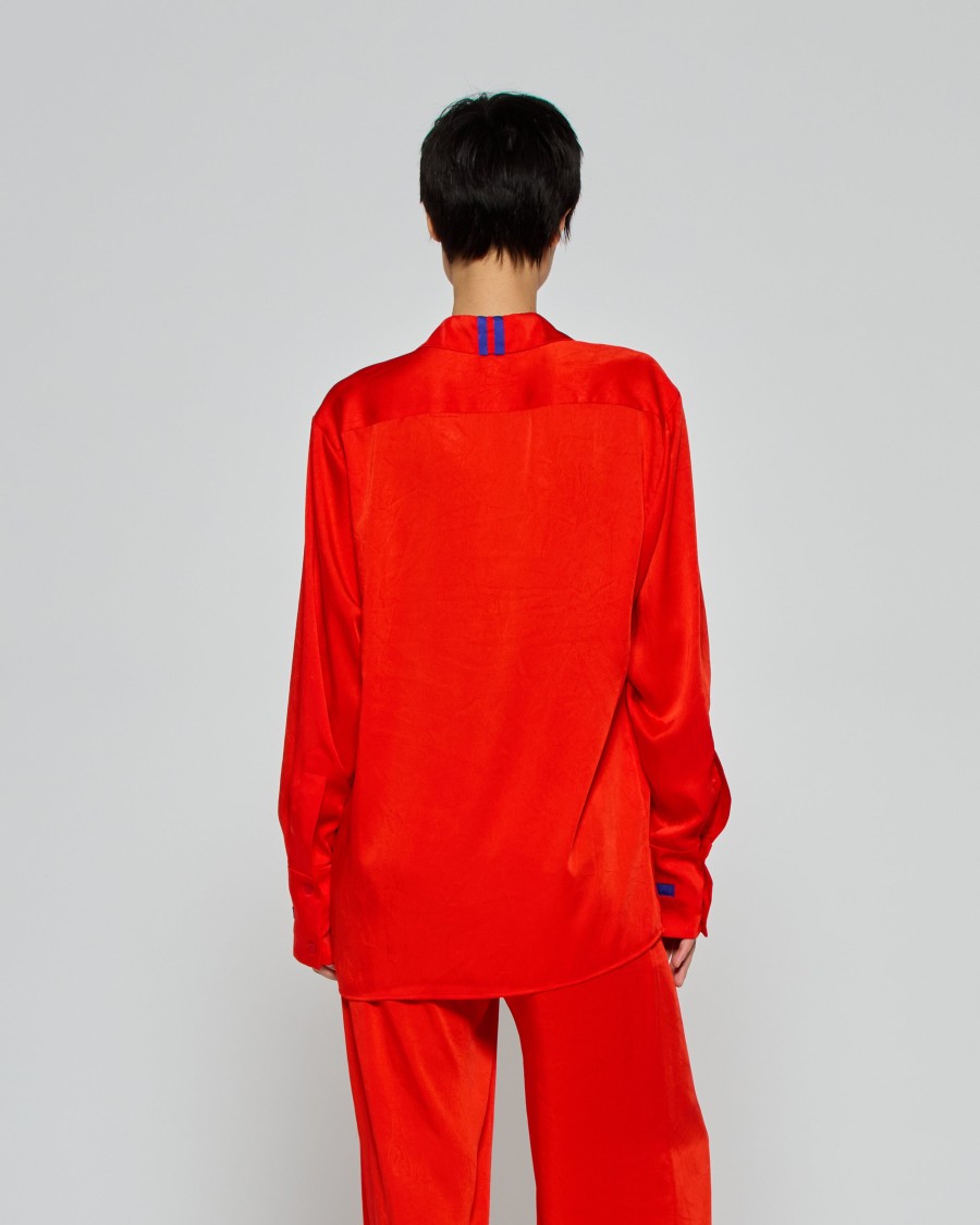 Serena Bute Oversized Shirt '25 - Bright Red