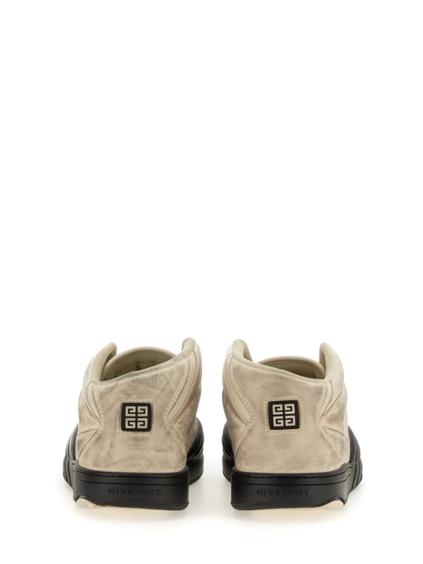 Givenchy Fabric And Leather Sneakers With Intentional Dirties