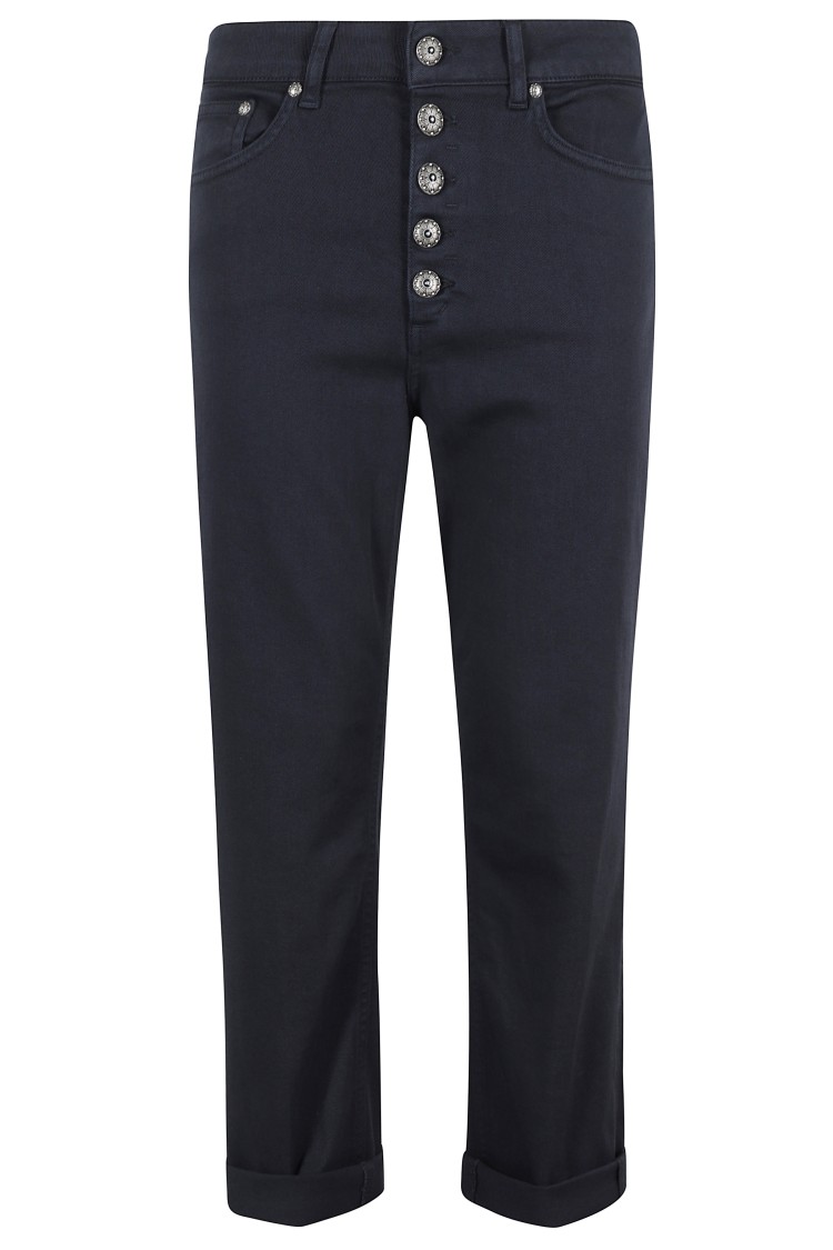 Dondup Woman Pants Black Size 31 Cotton, Elastomultiester, Elastane In Black