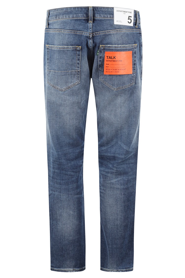 Department Five Classic Five-pocket Denim Jeans With Distinctive Label In Blue