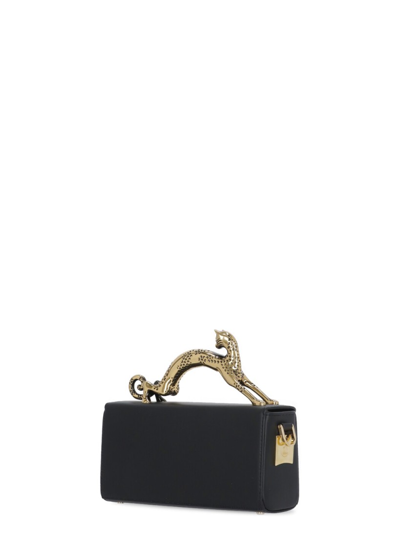 LANVIN LANVIN BLACK PENCIL CAT NANO HAND BAG