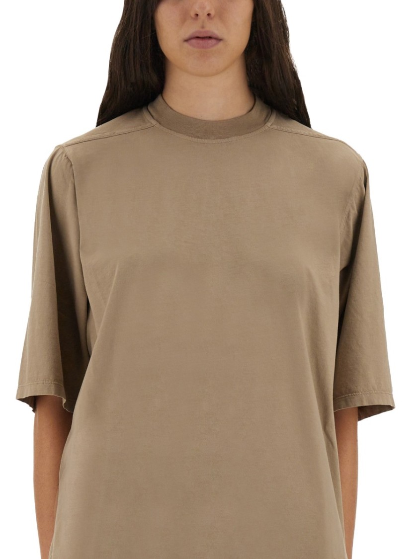 Rick Owens Drkshdw "jumbo" T-shirt In Brown