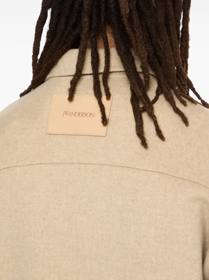 Jw Anderson J. W. Anderson Relaxed Fit Jacket With Classic Collar In Neutral