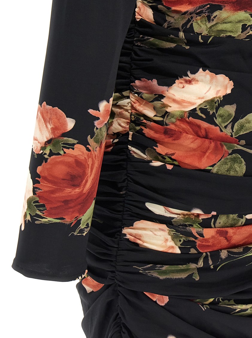 Magda Butrym Floral Print Dress With Cut-Out Details | THE LIST