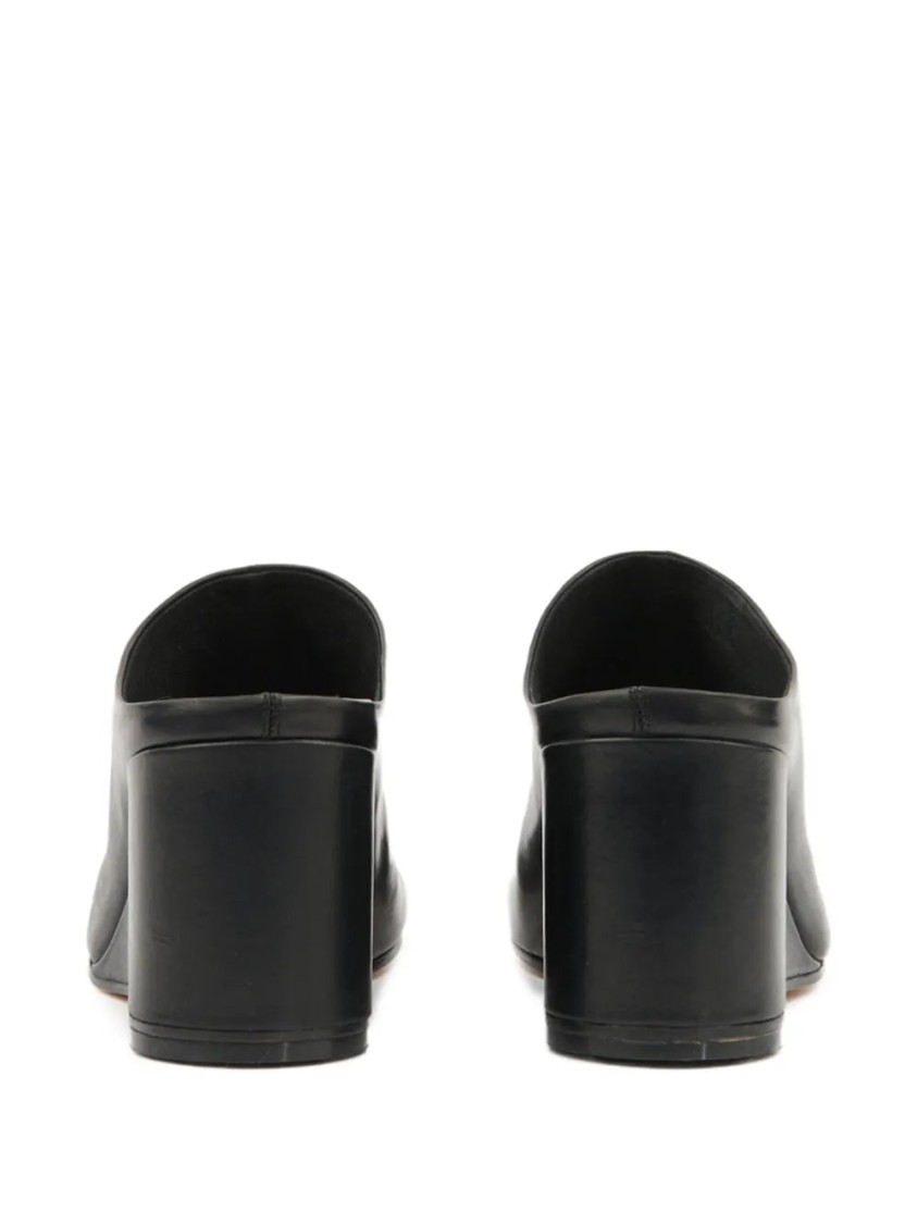 Mm6 Maison Margiela Mm6 By Maison Margiela Leather Mules In Black