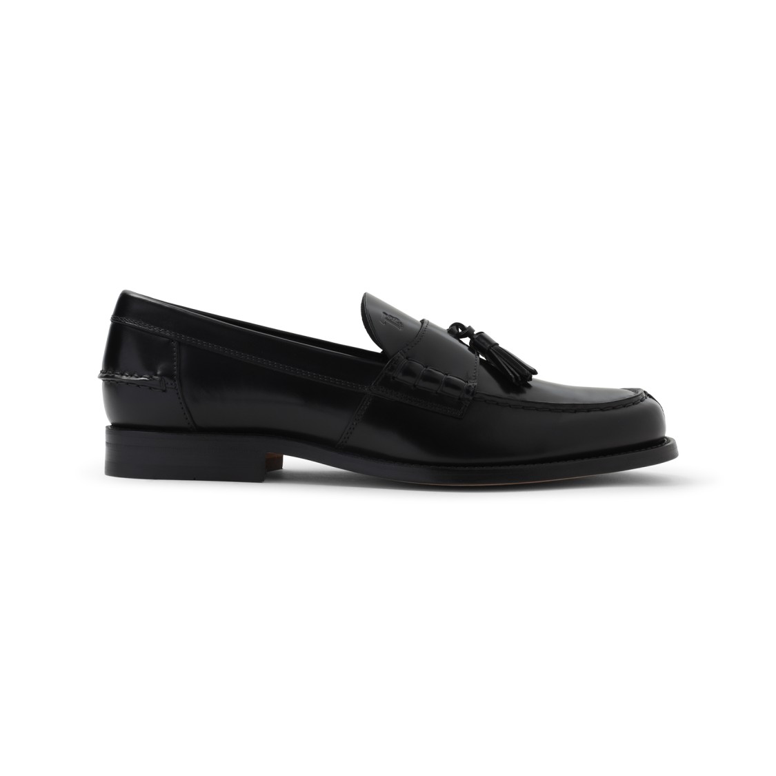Tod's Black Nappa Leather Loafer In Black