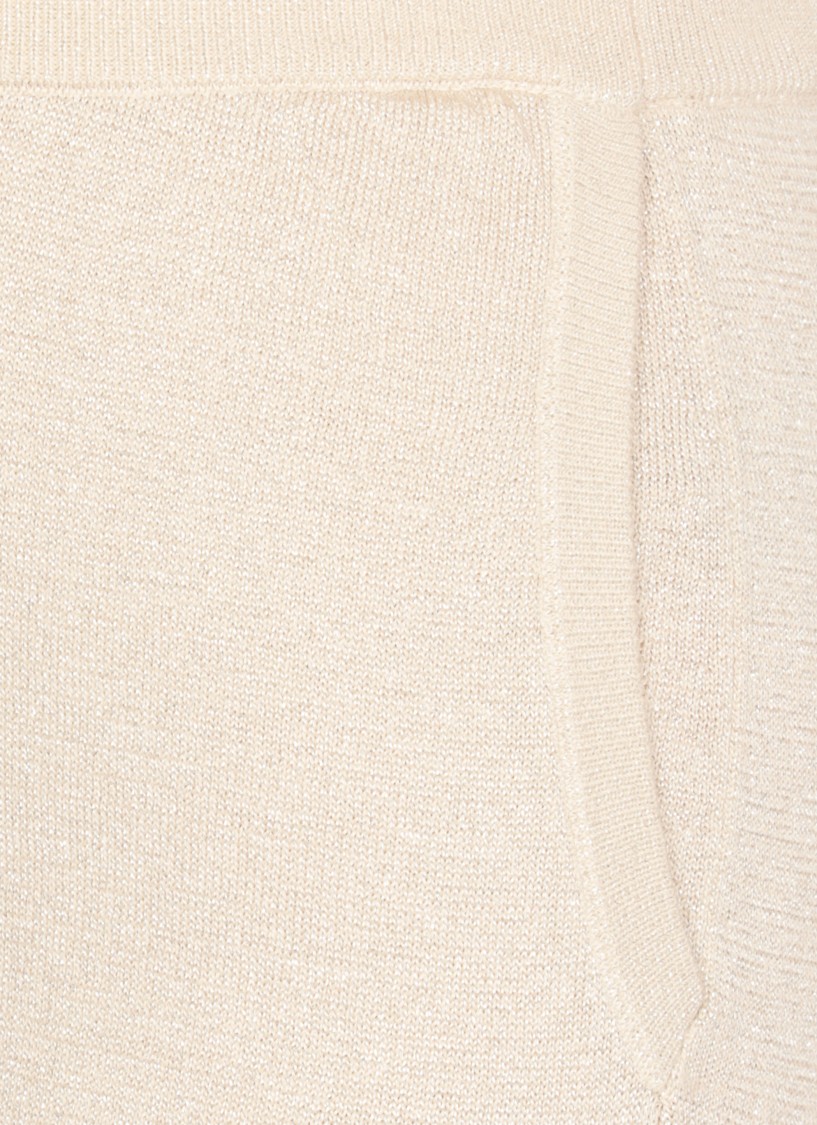 Peserico Beige Cotton Pants In White