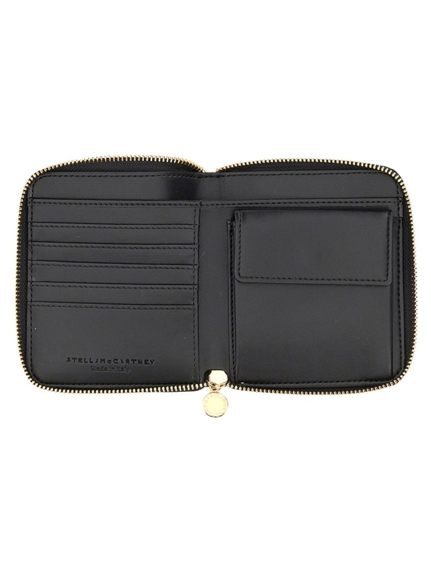 Stella Mccartney Women Zipped Wallet In Black