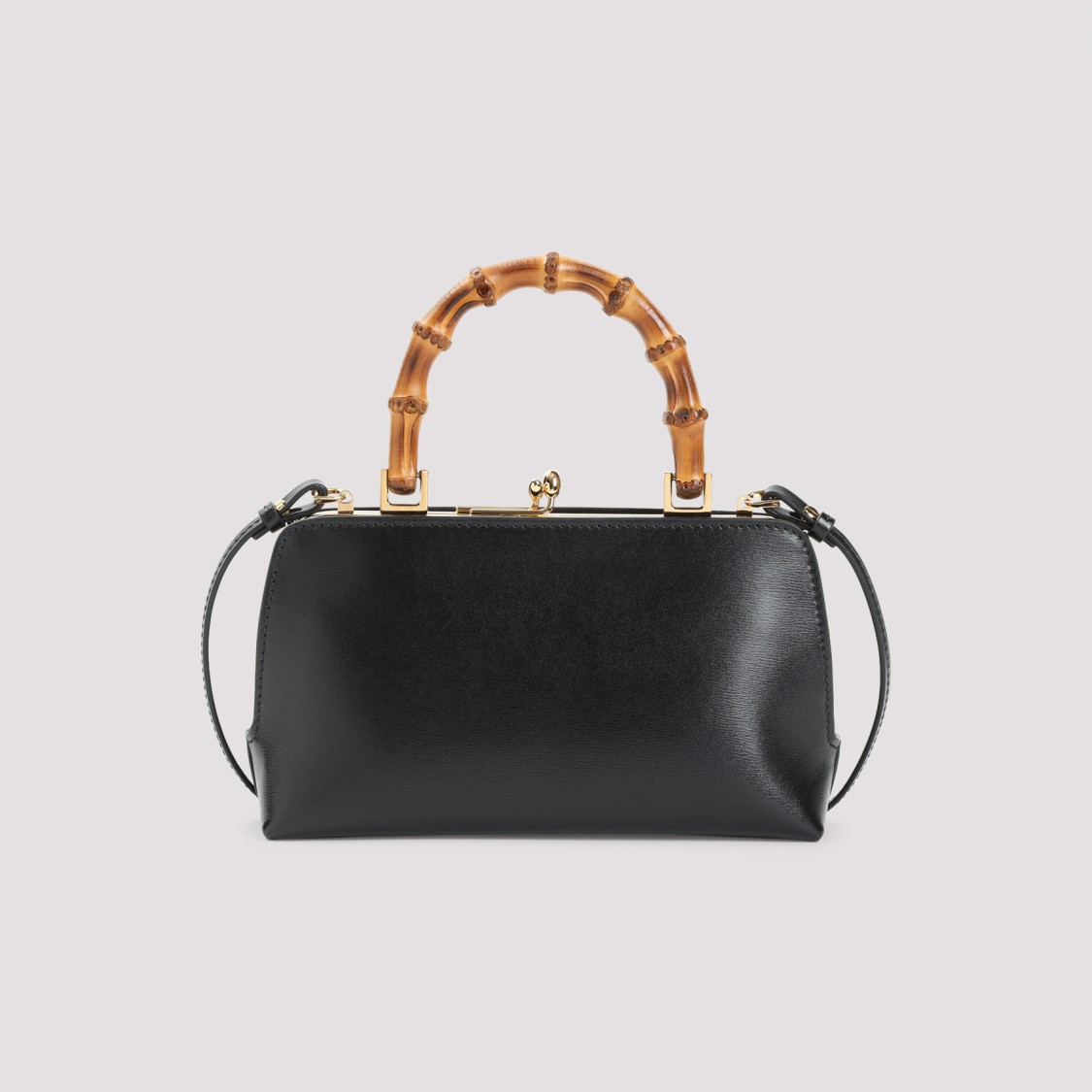 Jil Sander Goji Bamboo-handle Mini Bag In Black