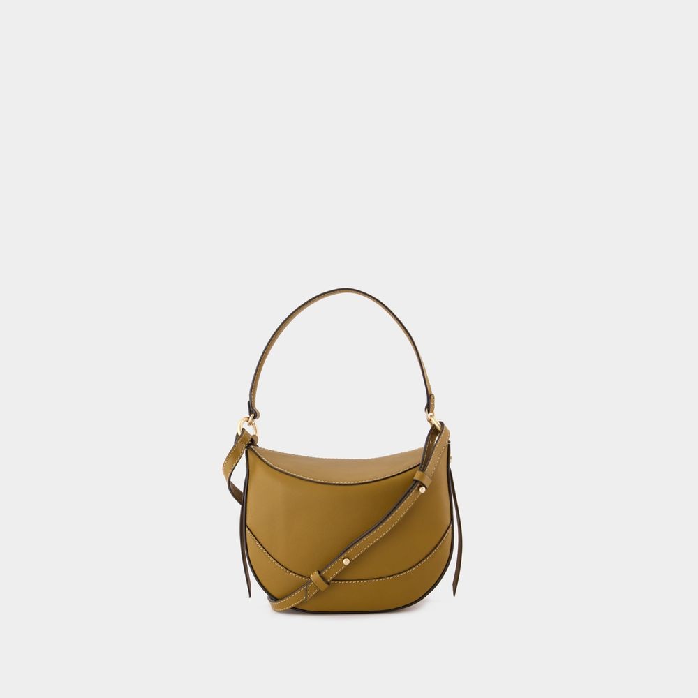 Vanessa Bruno Mini Daily Bag Crossbody - Leather - Brown In Brown